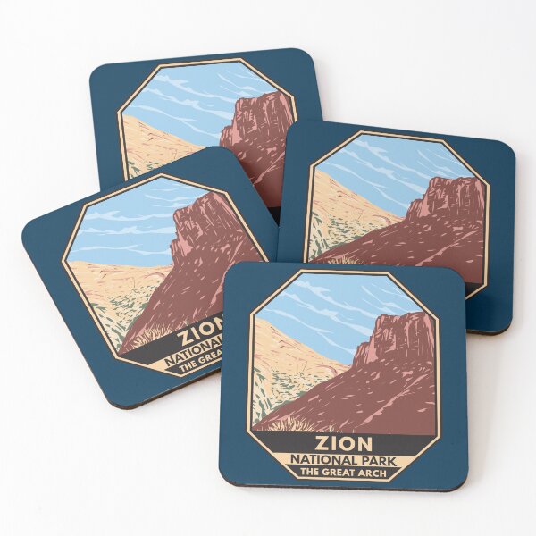 Item preview, Zion National Park Utah The Great Arch Emblem designed and sold by KrisSidDesigns.