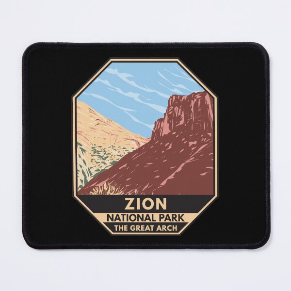 Item preview, Zion National Park Utah The Great Arch Emblem designed and sold by KrisSidDesigns.