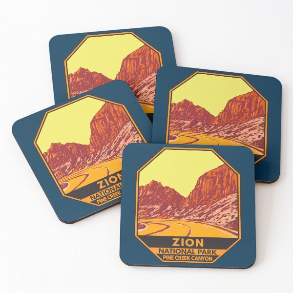Item preview, Zion National Park Utah Pine Creek Canyon Emblem designed and sold by KrisSidDesigns.