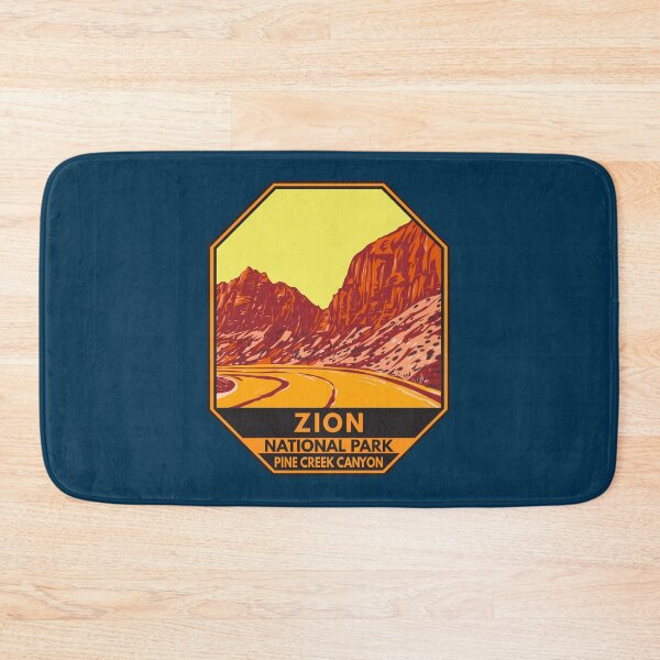 Item preview, Zion National Park Utah Pine Creek Canyon Emblem designed and sold by KrisSidDesigns.