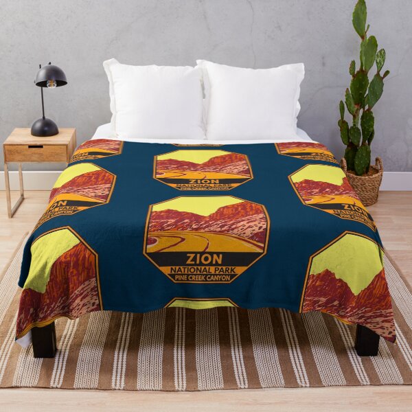 Item preview, Zion National Park Utah Pine Creek Canyon Emblem designed and sold by KrisSidDesigns.