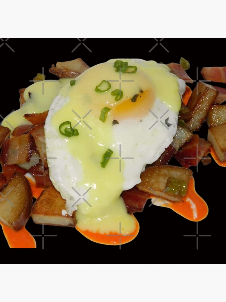 "Egg over easy with hash browns." Poster for Sale by tabykid Redbubble
