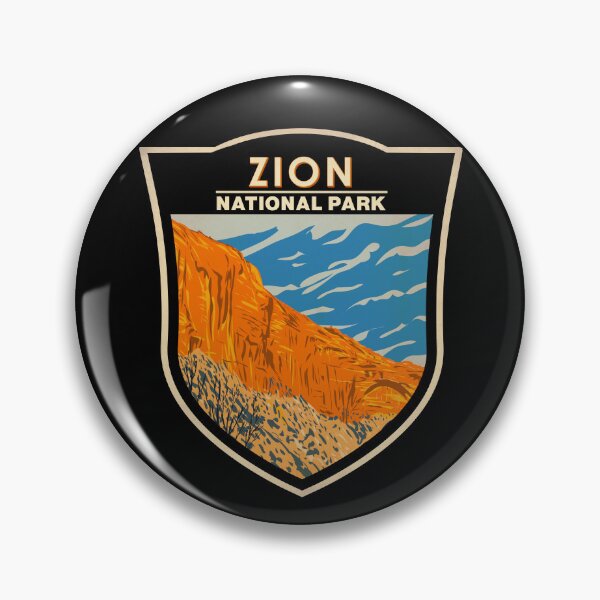 Item preview, Zion National Park Utah The Great Arch Badge designed and sold by KrisSidDesigns.