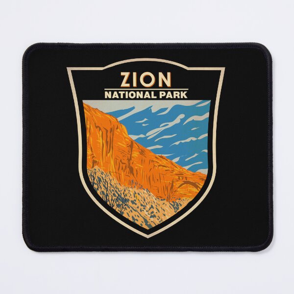 Item preview, Zion National Park Utah The Great Arch Badge designed and sold by KrisSidDesigns.