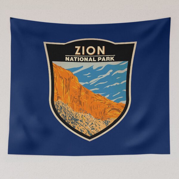 Item preview, Zion National Park Utah The Great Arch Badge designed and sold by KrisSidDesigns.