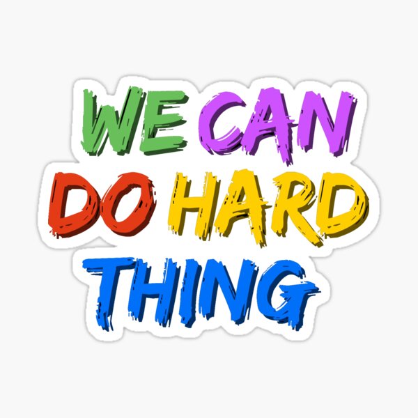 Artikel-Vorschau von Kopie von WE CAN DO HARD THING, designt und verkauft von Crew Toon Unit.