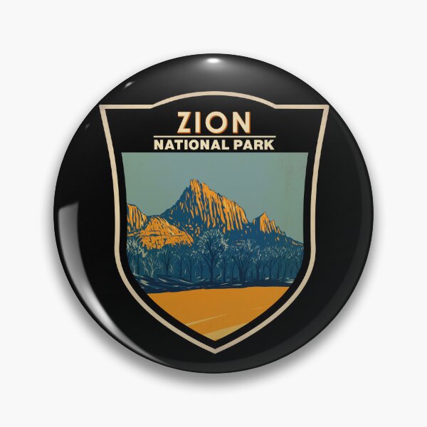 Item preview, Zion National Park Utah The Watchman Badge designed and sold by KrisSidDesigns.