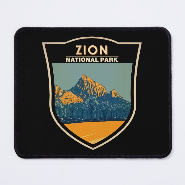 Item preview, Zion National Park Utah The Watchman Badge designed and sold by KrisSidDesigns.