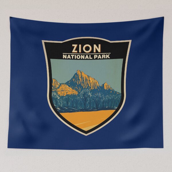 Item preview, Zion National Park Utah The Watchman Badge designed and sold by KrisSidDesigns.