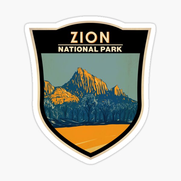 Vista previa del artículo con la obra «Parque Nacional Zion Utah La insignia del vigilante», diseñado y vendido por KrisSidDesigns.