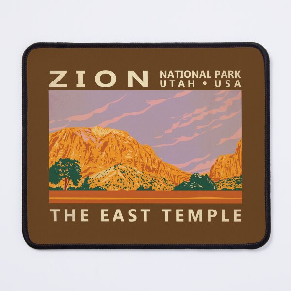 Item preview, Zion National Park Utah East Temple Vintage designed and sold by KrisSidDesigns.