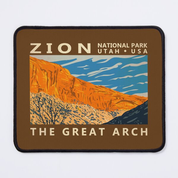 Item preview, Zion National Park Utah The Great Arch Vintage designed and sold by KrisSidDesigns.