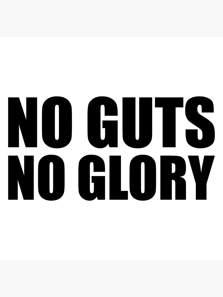 No Guts No Glory Gym Quote Greeting Card