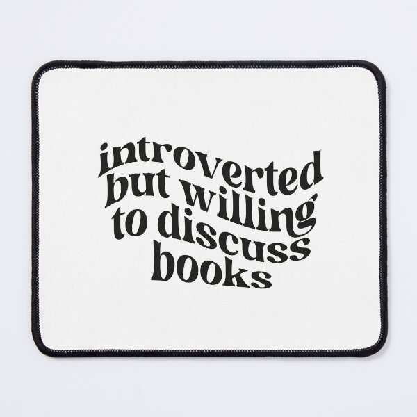 Item preview, Introverted but Willing to Discuss Books designed and sold by hollanov98.