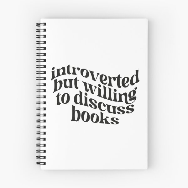 Item preview, Introverted but Willing to Discuss Books designed and sold by hollanov98.