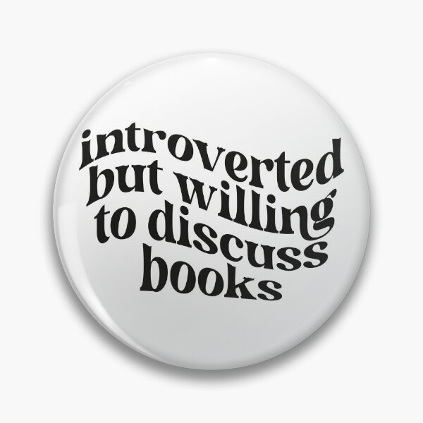 Item preview, Introverted but Willing to Discuss Books designed and sold by hollanov98.