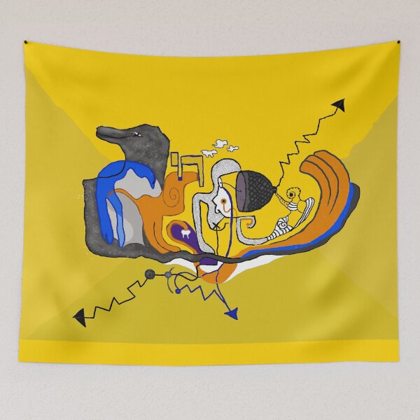 Item preview, Abstraction on the topic of the proximity of man and nature designed and sold by Yulia Kozhevnikov.