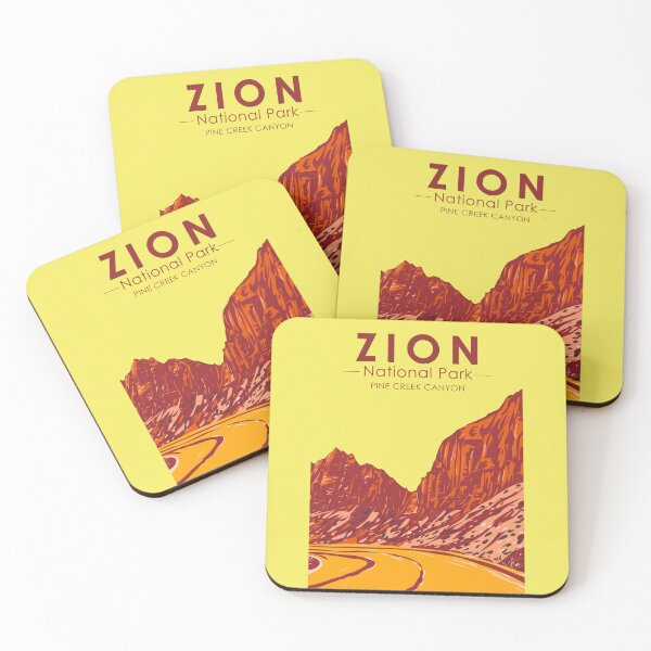 Item preview, Zion National Park Utah Pine Creek Canyon Vintage designed and sold by KrisSidDesigns.