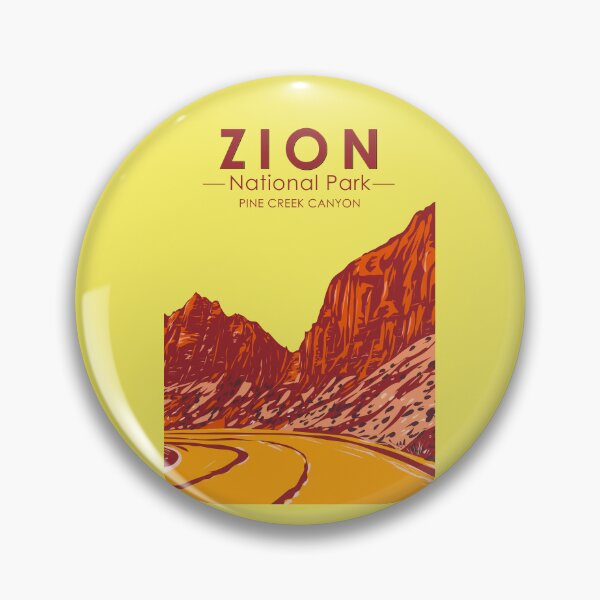 Item preview, Zion National Park Utah Pine Creek Canyon Vintage designed and sold by KrisSidDesigns.