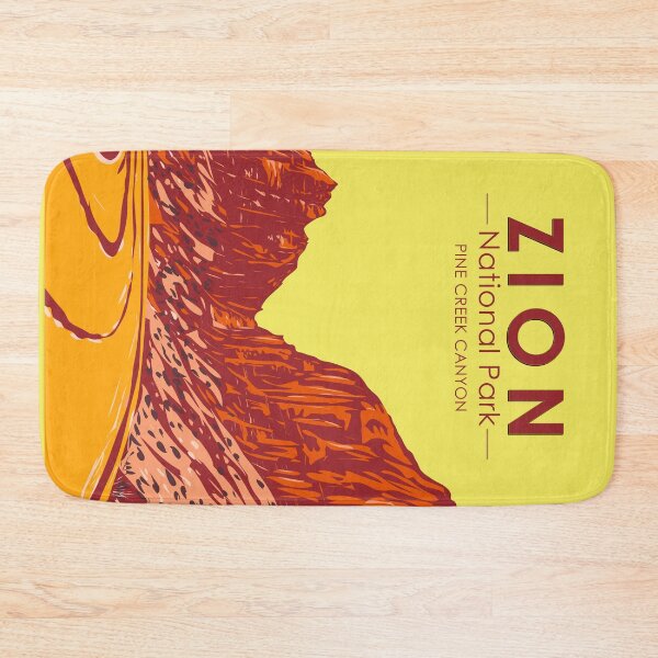 Item preview, Zion National Park Utah Pine Creek Canyon Vintage designed and sold by KrisSidDesigns.