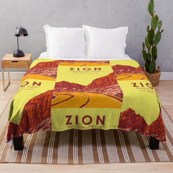 Item preview, Zion National Park Utah Pine Creek Canyon Vintage designed and sold by KrisSidDesigns.