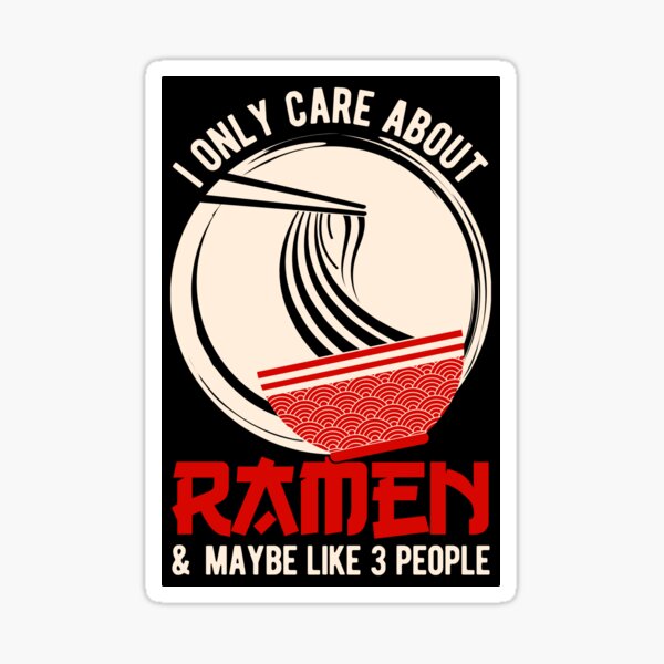 Vista previa del artículo con la obra «Amante divertido del ramen», diseñado y vendido por artworkbyrihen.