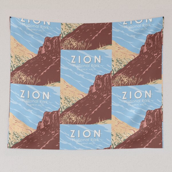 Item preview, Zion National Park Utah The Great Arch 2 Vintage designed and sold by KrisSidDesigns.