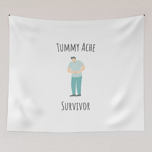 Item preview, Tummy ache survivor funny shirt designed and sold by Emperors-Shop.