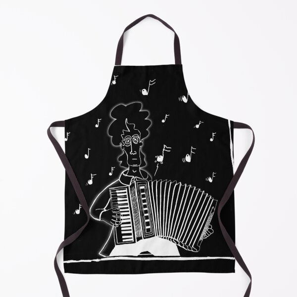 Item preview, False Note... Accordion... FINAL. White on Black. designed and sold by AtelierFafard.