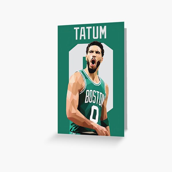 Download Jayson Tatum Green Happy Birthday Poster Wallpaper