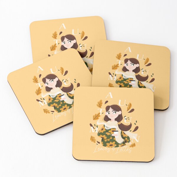 Item preview, Welcome Autumn - Leaves & Lattes designed and sold by Pauline Berger.