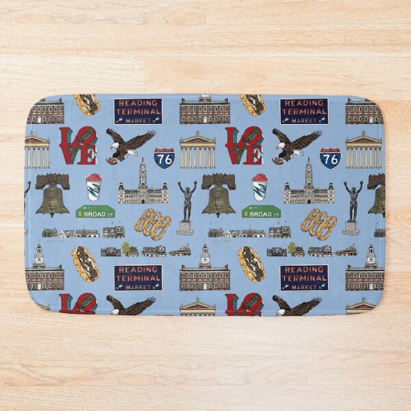 Item preview, Philly Pattern - Blue designed and sold by Elizabeth Weglein.