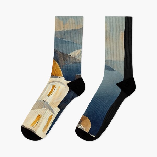Item preview, Santorini Watercolor designed and sold by deificusArt.