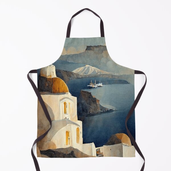 Item preview, Santorini Watercolor designed and sold by deificusArt.