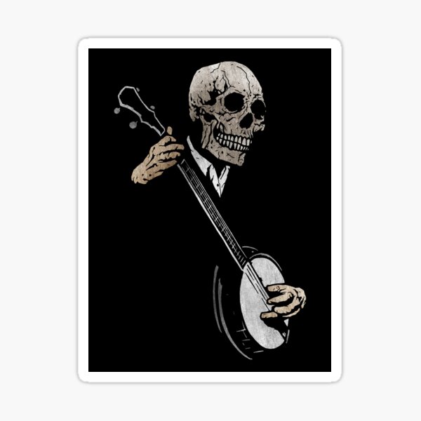Skullboys' Banjo Blues Sticker