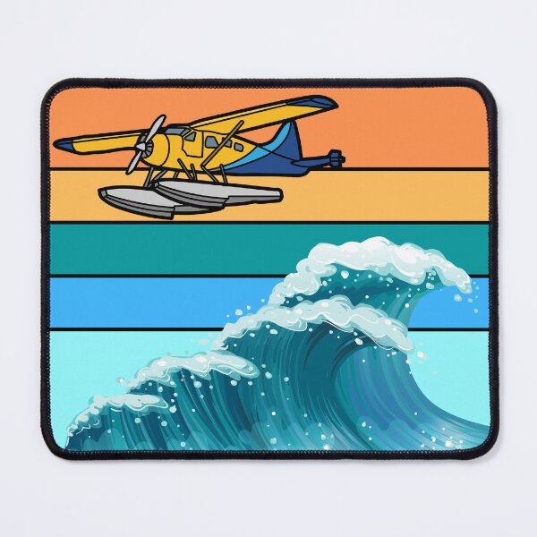 Item preview, Seaplane flying over wave designed and sold by flight-apparel.