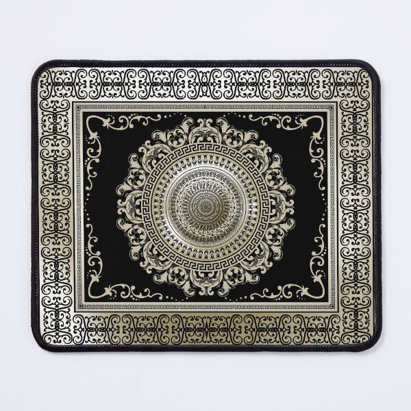 Item preview, Ornate Greek Key Medallion Khaki and Black designed and sold by Yiorgos Designs.