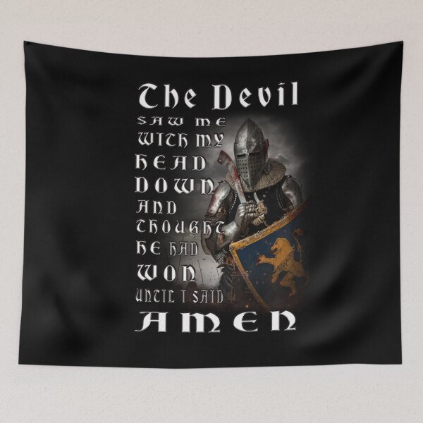 Item preview, The Devil Saw Me My Head Down Thought He'd Won Until I Said Amen   designed and sold by david parry.