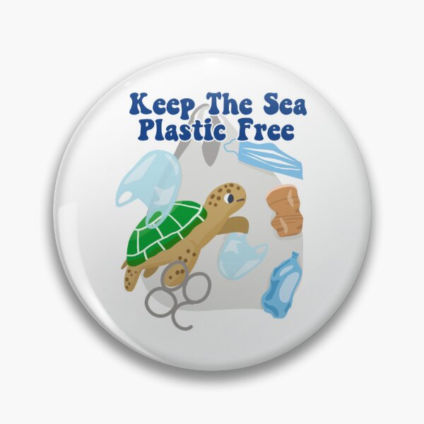 Item preview, Keep The Sea Plastic Free Anti Plastic Turtle Beach Cleanup  designed and sold by Tema EL.