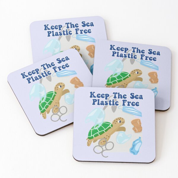 Item preview, Keep The Sea Plastic Free Anti Plastic Turtle Beach Cleanup  designed and sold by Tema EL.