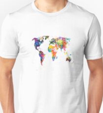 world map Unisex T-Shirt