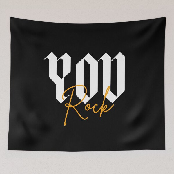 Item preview, You Rock - Text Quote designed and sold by TheMajesticGoat.