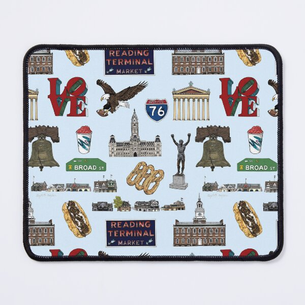 Item preview, Philly Pattern - Light Blue designed and sold by Elizabeth Weglein.