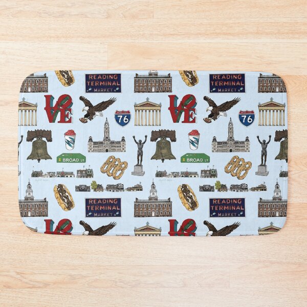 Item preview, Philly Pattern - Light Blue designed and sold by Elizabeth Weglein.