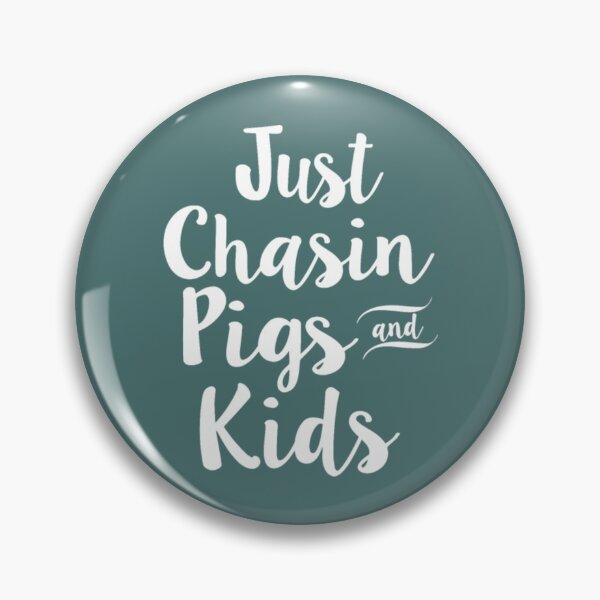 Item preview, just chasin pigs and kids pig designed and sold by LinkeyThow.