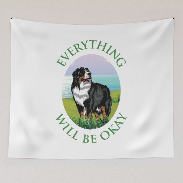 Item preview, Everything Will Be Okay Dog Design designed and sold by zoripet Store.