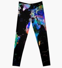 world map Leggings