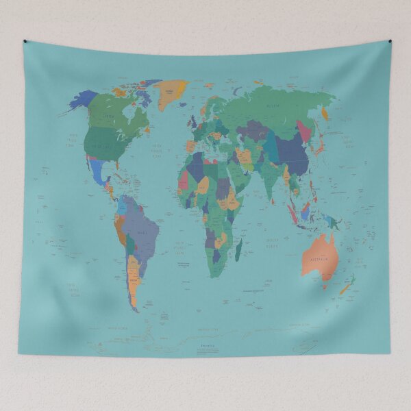 Item preview, world map designed and sold by BekimART.