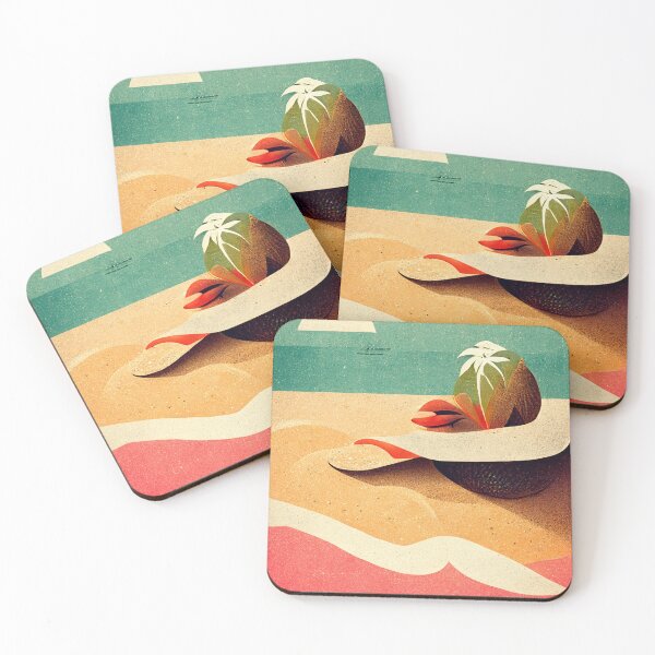 Item preview, Tropical Retro Beach designed and sold by deificusArt.