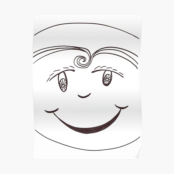 Funny Face Poster For Sale By Kazm Redbubble 